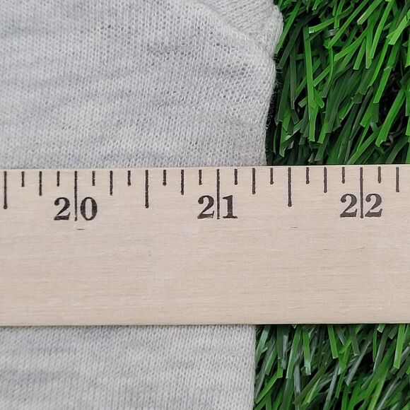 Vintage 1987 JERZEES Cropped Sweatshirt Womens L 21x14 Gray - Picture 8 of 14